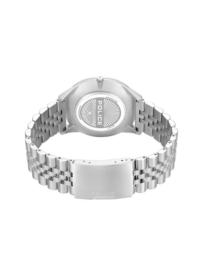 Police Black Men's Patriot Black Dial Stainless Steel Bracelet Analog Watch for Men, 44mm for Men | Best Price UAE